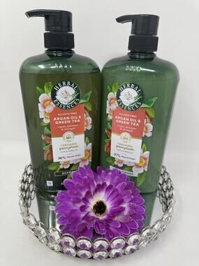 Herbal Essences Argan Oil Green Tea Shampoo & Conditioner 33.8 oz Set NEW